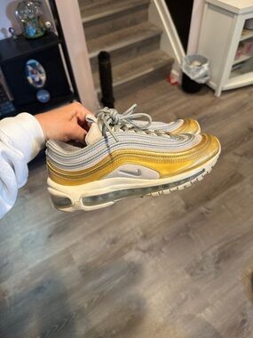 Nike Air Max 97 in Gold and Light Gray